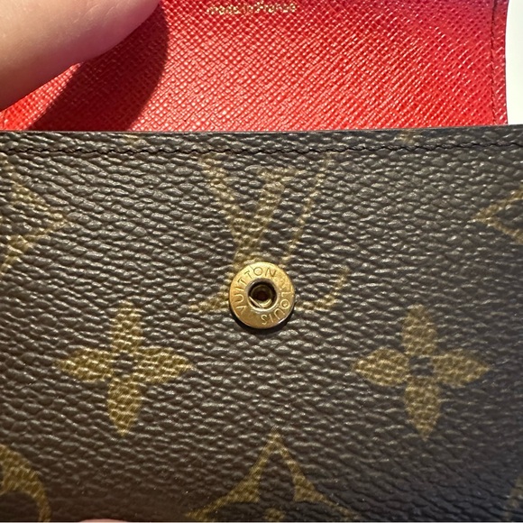 LOUIS VUITTON Monogram Sarah Multicartes Coquelicot - Picture 7 of 12